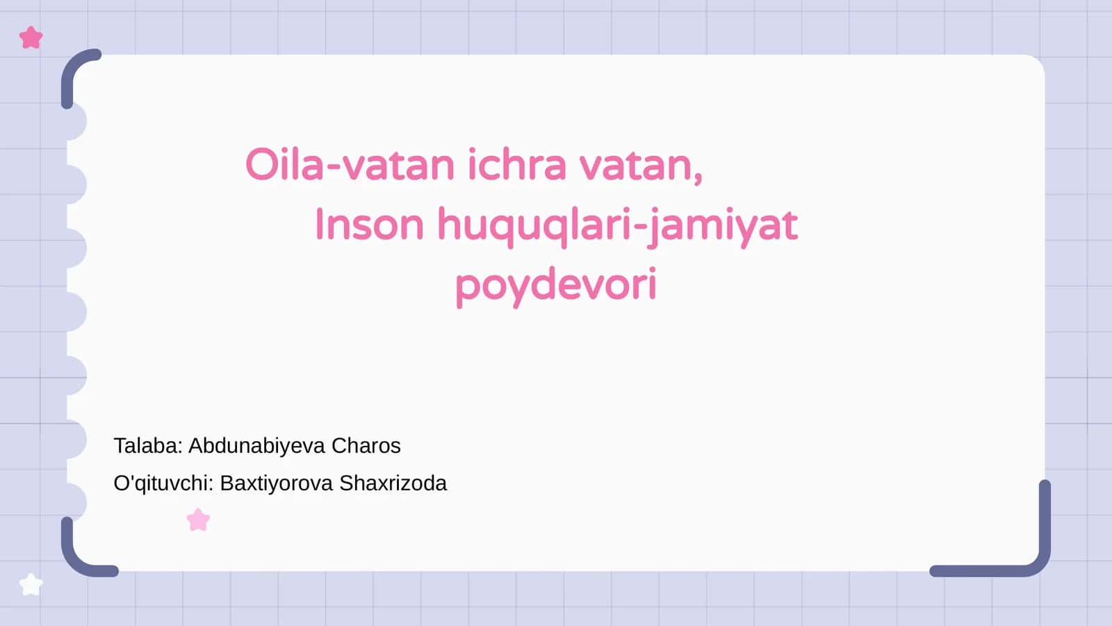 Oila-vatan ichra vatan