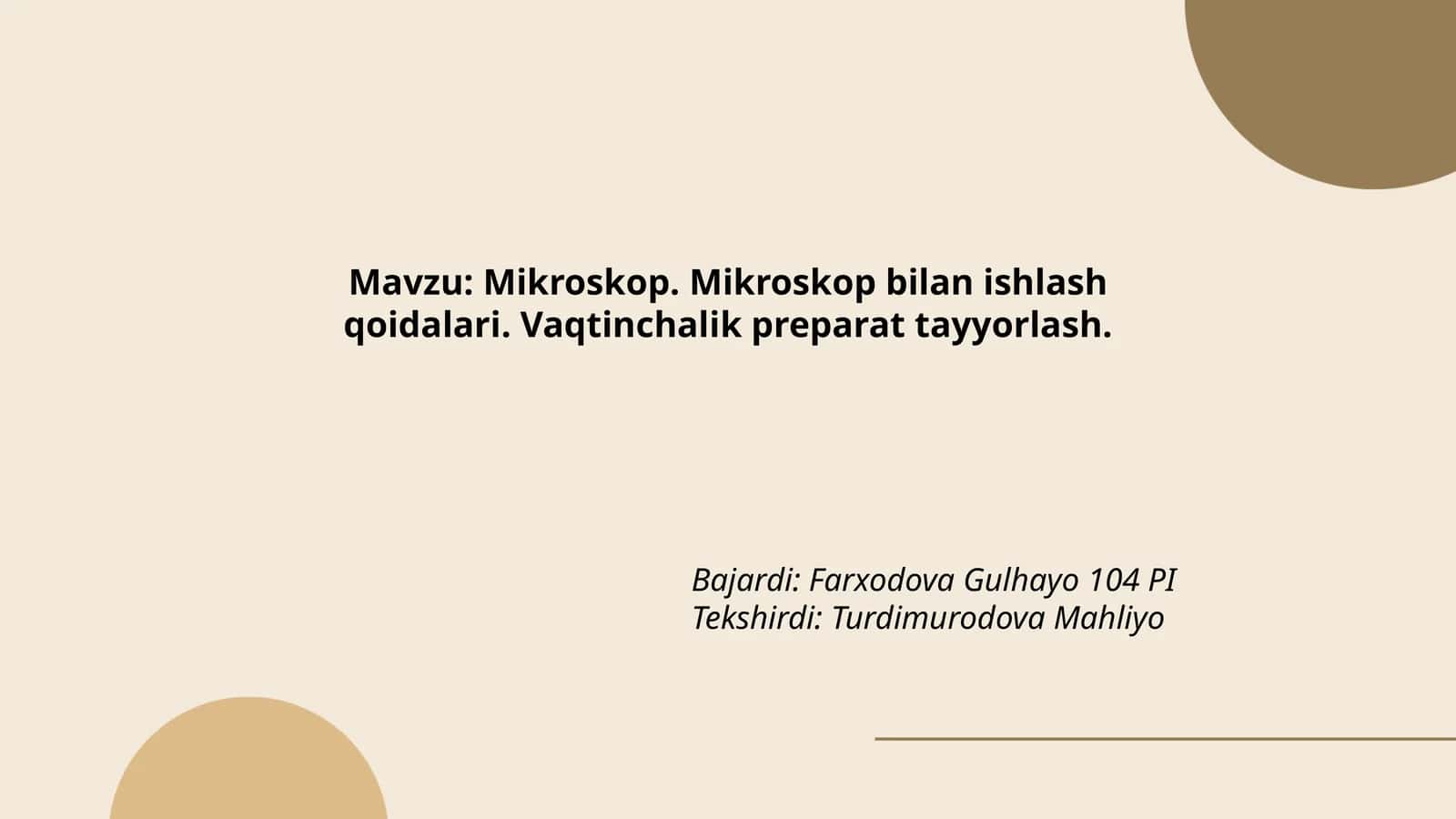 Mikroskop