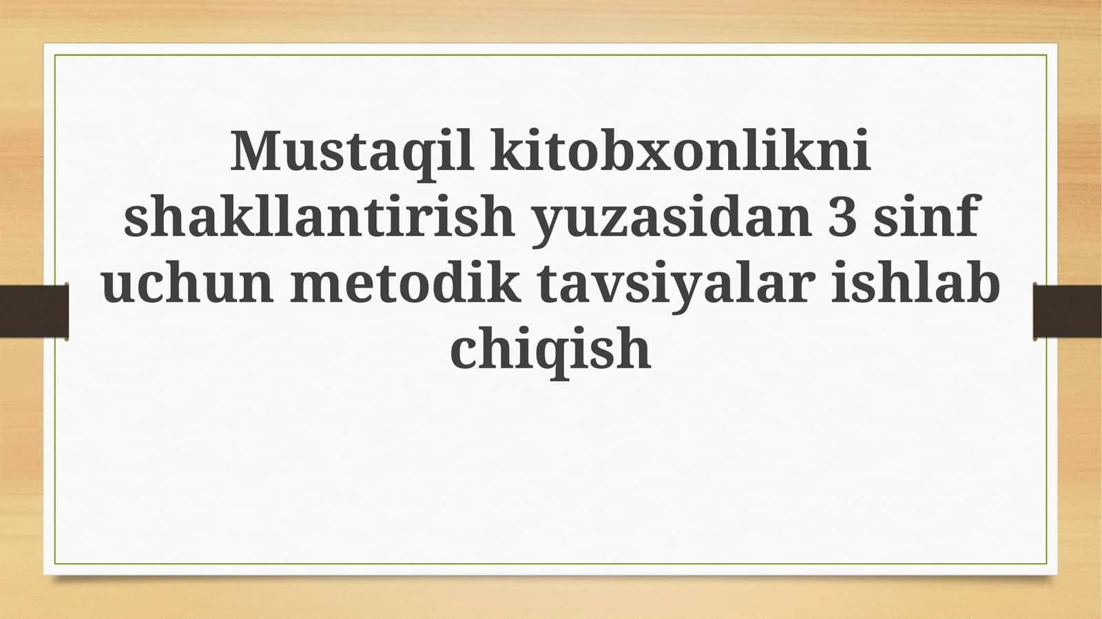 Mavzuning dolzarbligi va ahamiyati