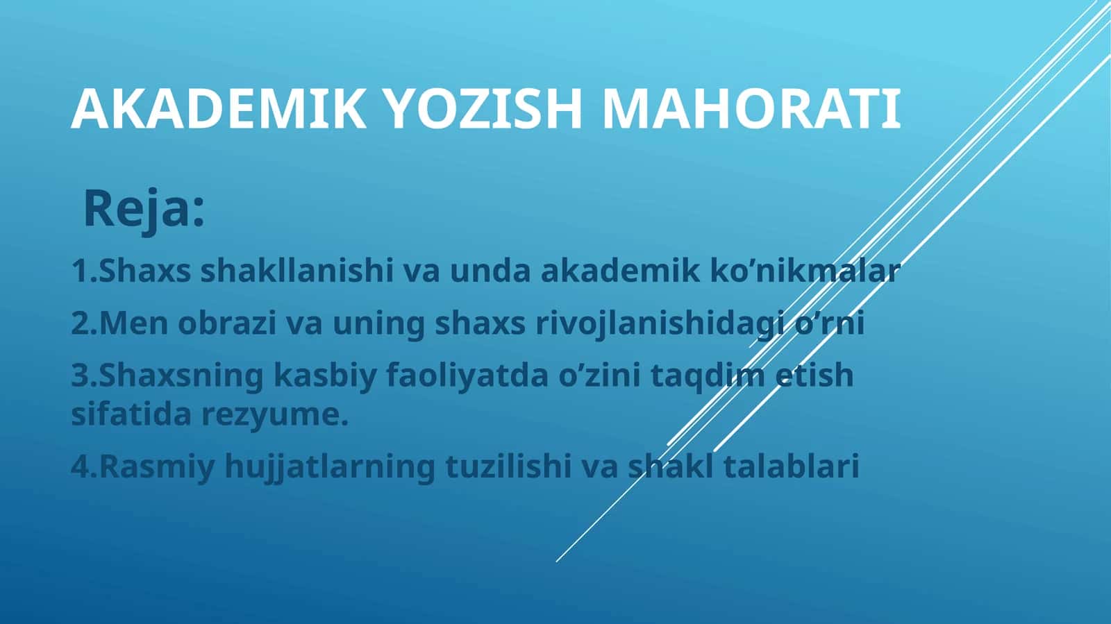 Akademik yozish mahorati