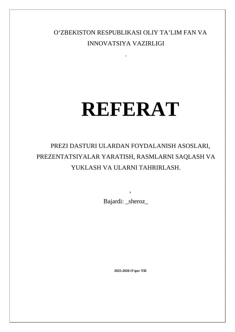 Prezi dasturi