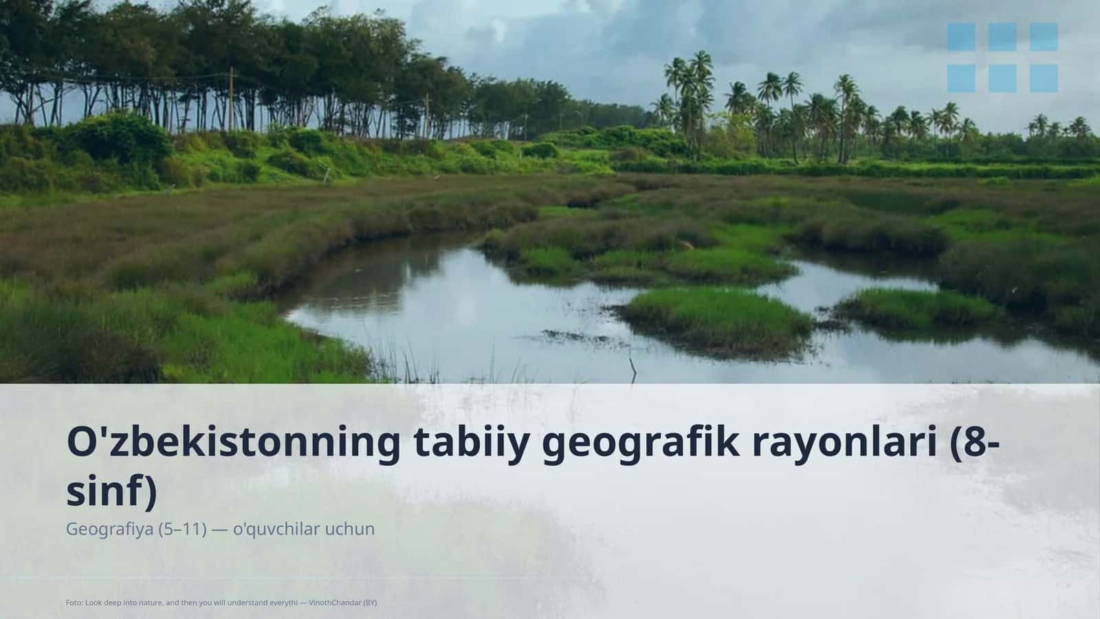 O'zbekistonning tabiiy geografik rayonlari (8-sinf)