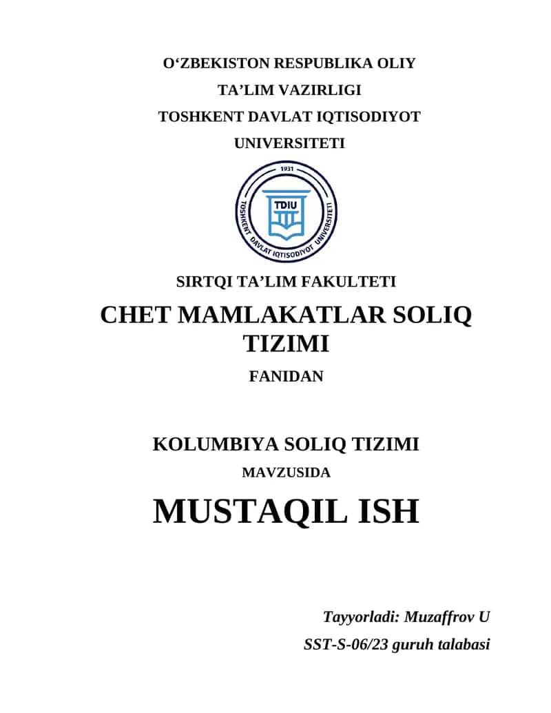 Chili soliq tizimi