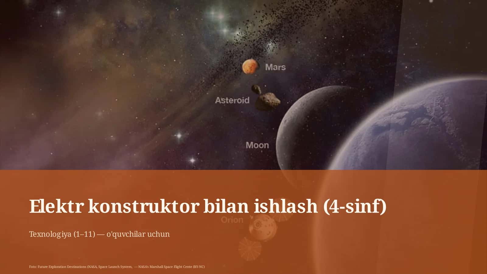 Elektr konstruktor bilan ishlash (4-sinf)