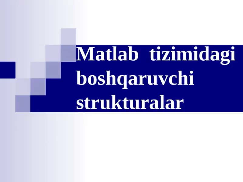 Matlab tizimi