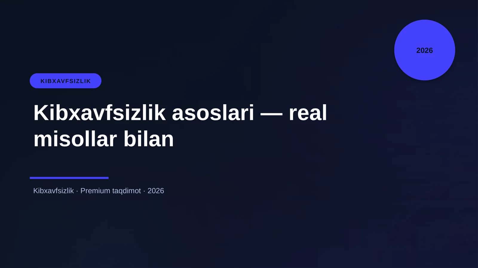 Kibxavfsizlik