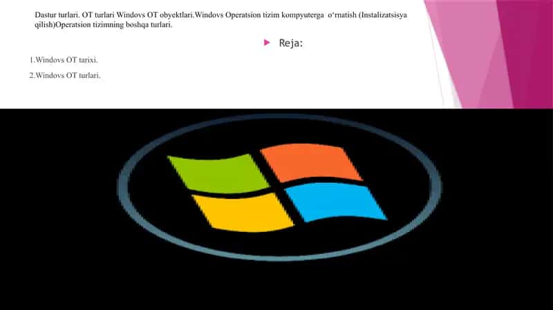 Windovs Operatsion Tizim