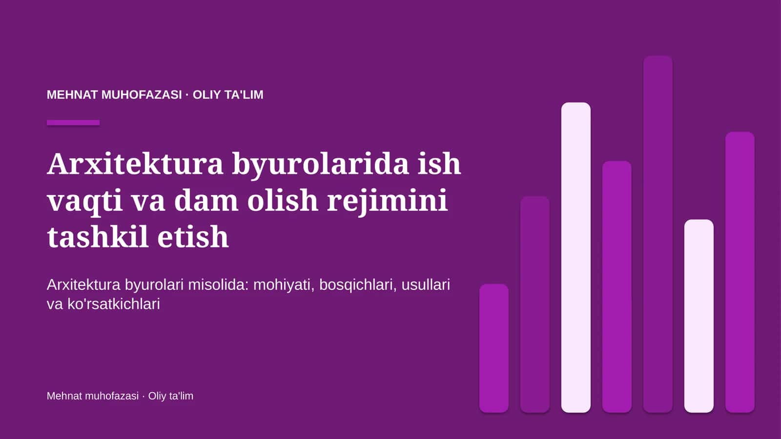 arxitektura byurolarida ish vaqti va dam olish rejimini tashkil etish 6740