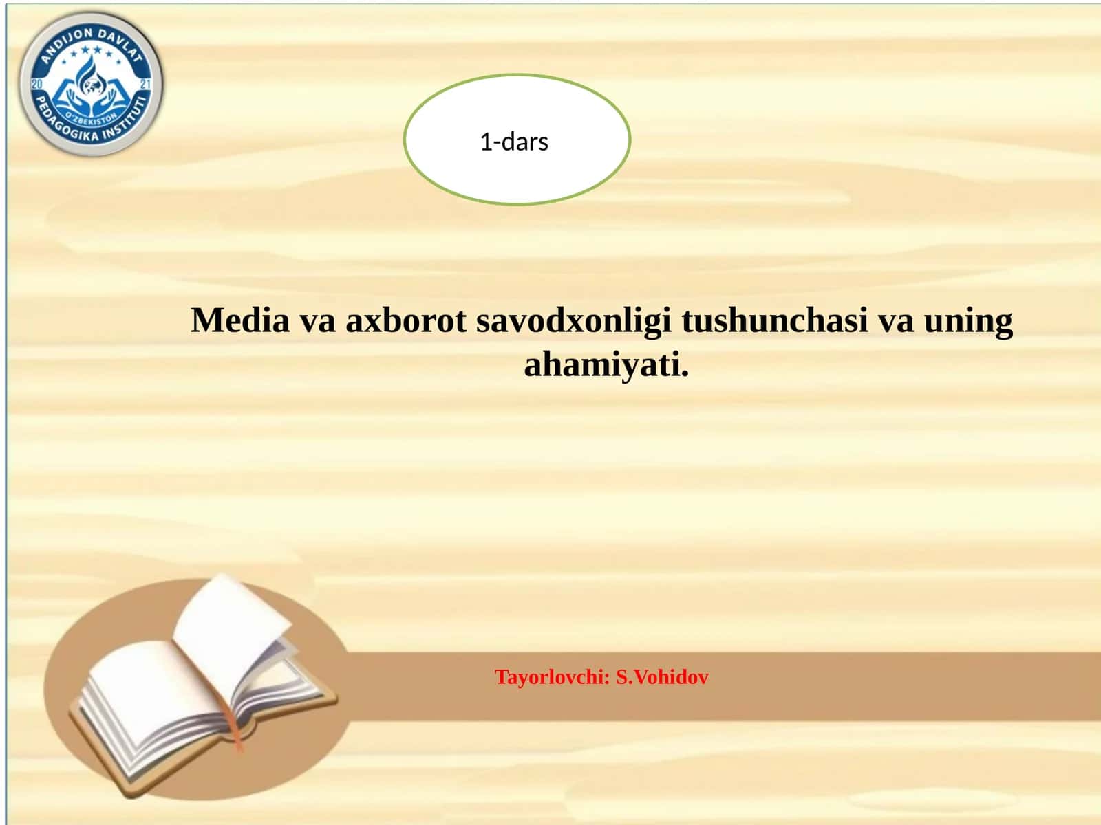 Media va axborot savodxonligi tushunchasi va uning ahamiyati