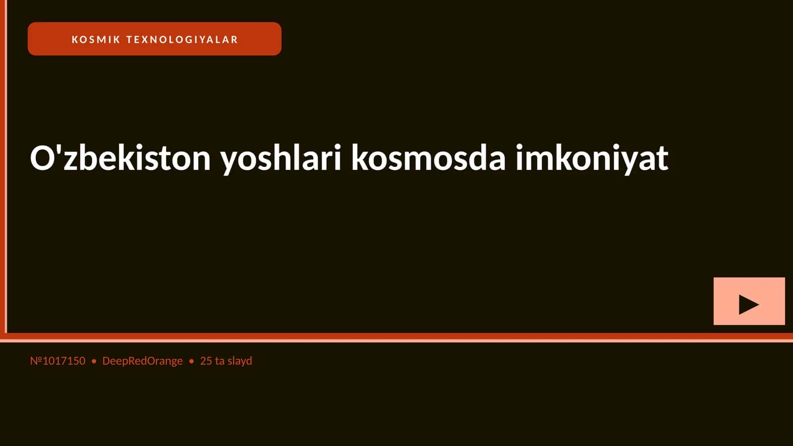 KOSMIK TEXNOLOGIYALAR