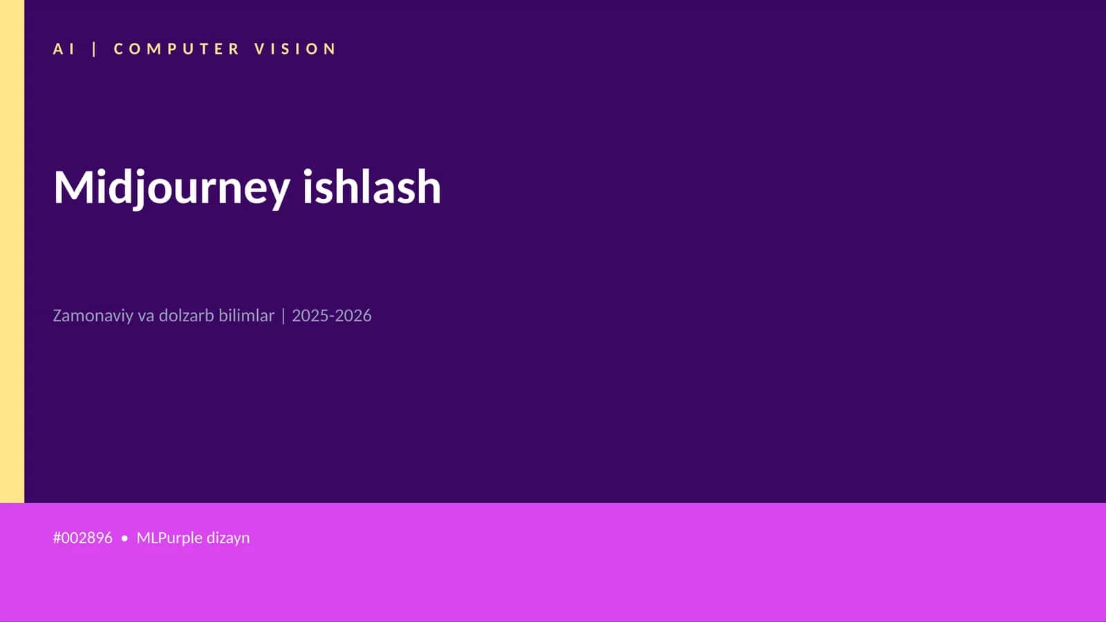 Midjourney ishlash