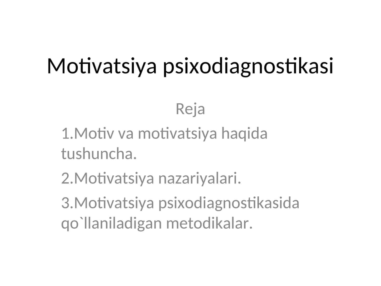 Motivatsiya psixodiagnostikasi