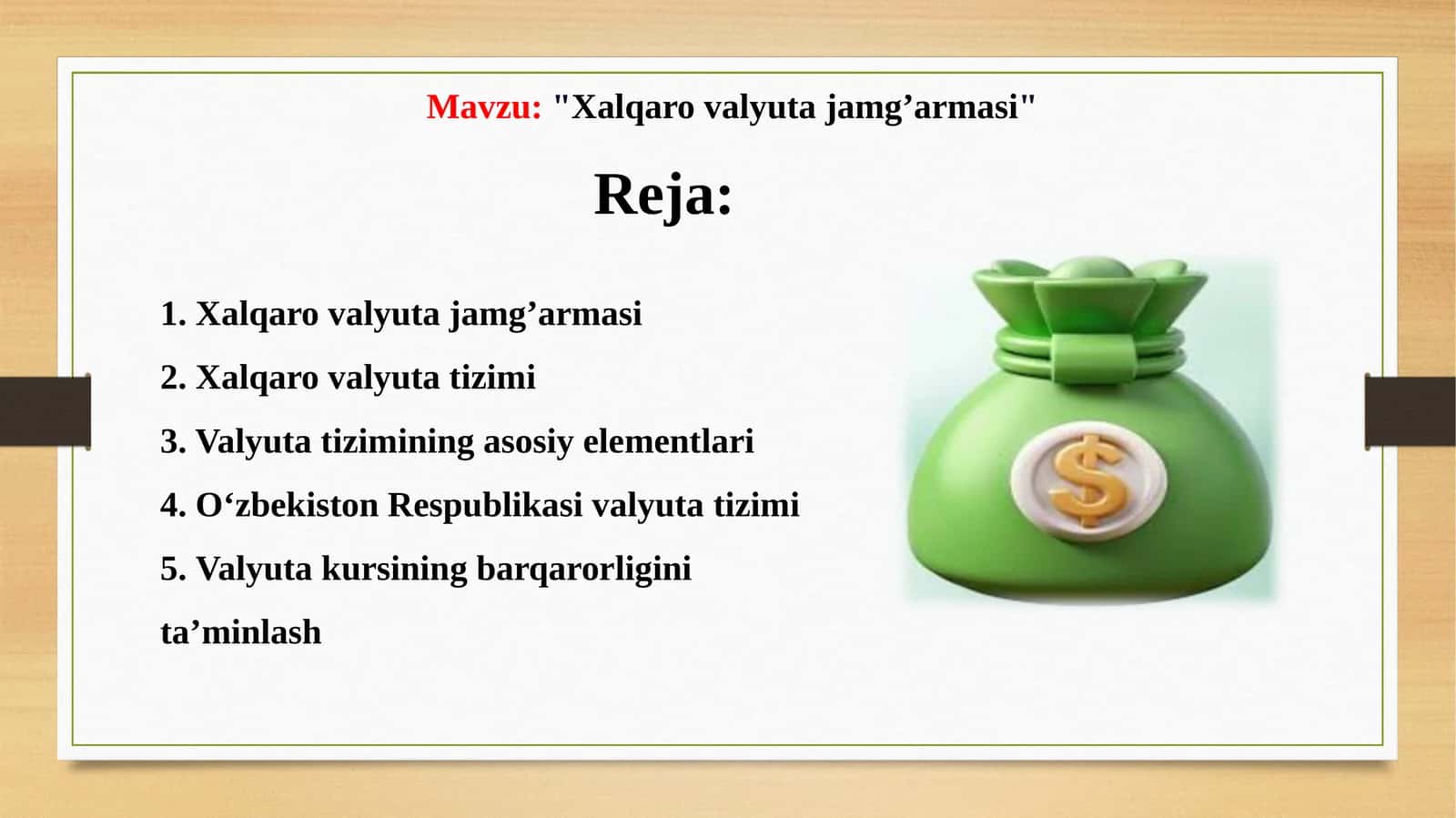 Xalqarovalyutajamg’armasi