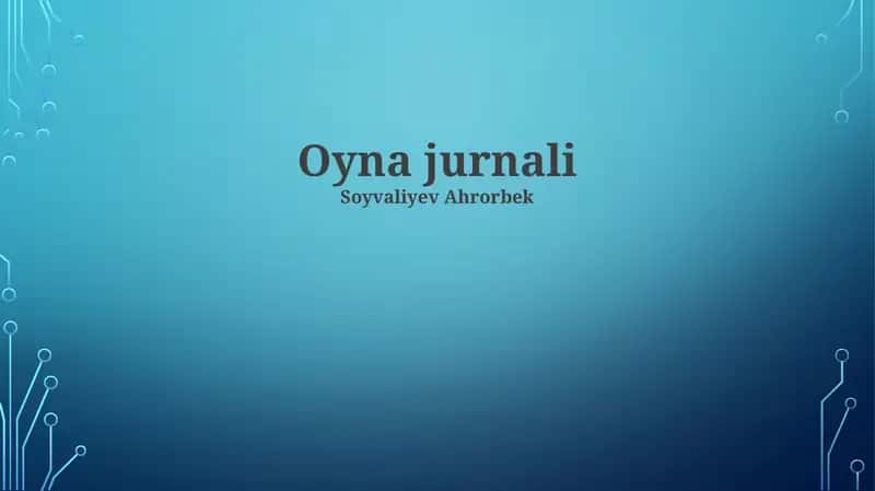 Oyna jurnali