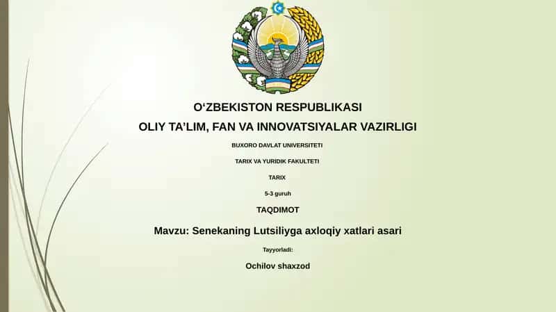 Seneka: Hayot, Davr va Luciliusga Maktublar
