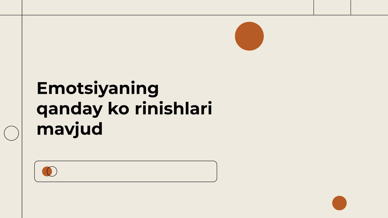 Emotsiyaning qanday koʻrinishlari mavjud