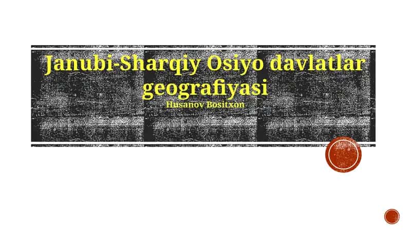 Janubi-Sharqiy Osiyo davlatlar geografiyasi