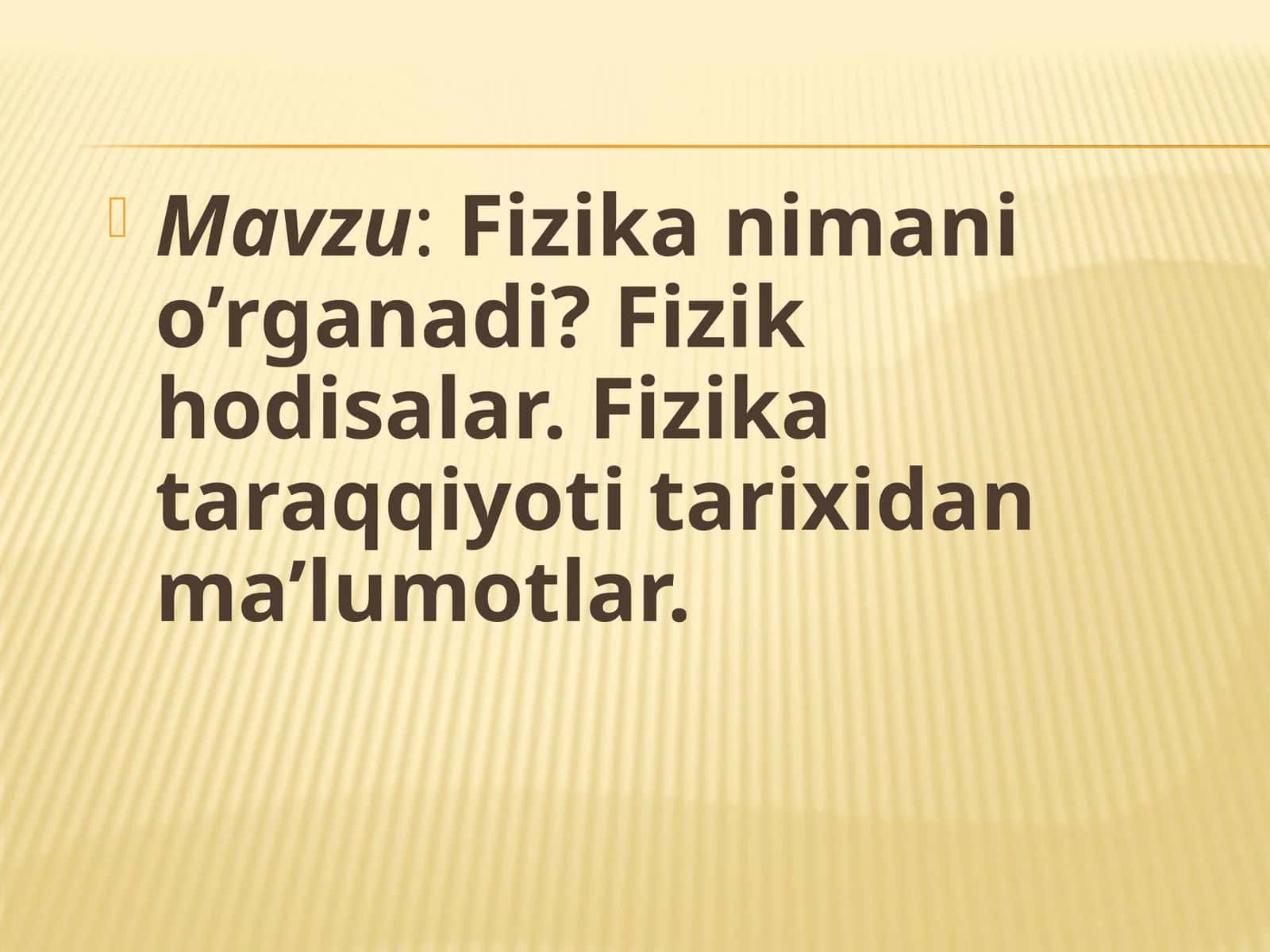 Fizika hodisalar