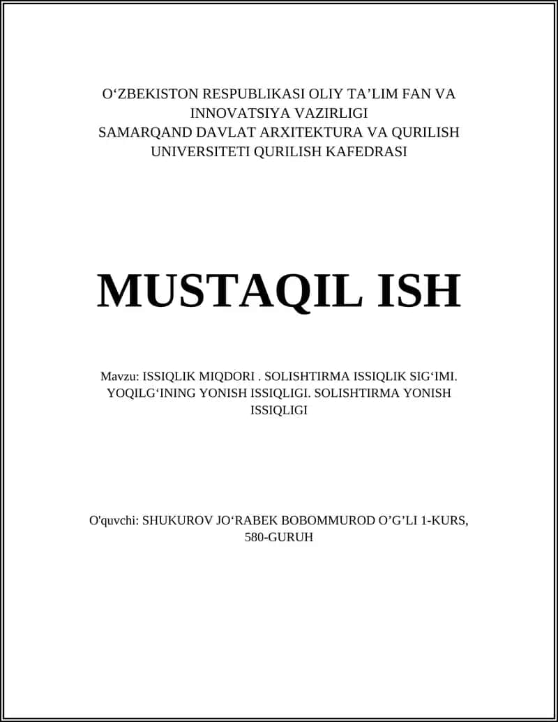 ISSIQLIK MIQDORI