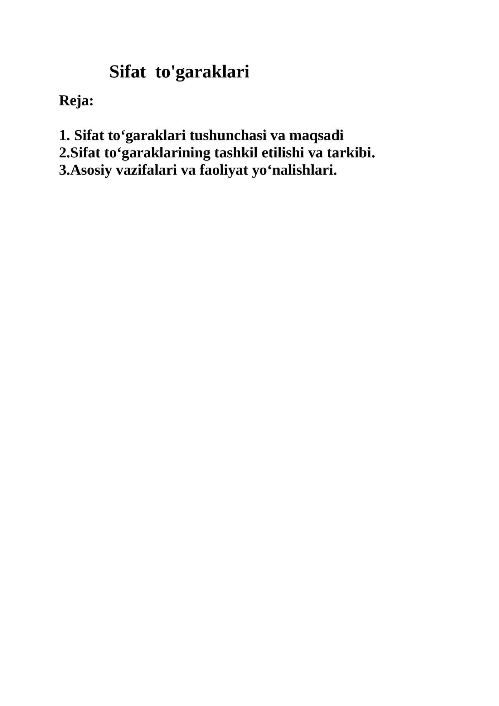 Sifat to'garaklari