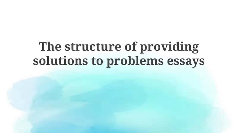 Crafting Effective Problem-Solution Essays