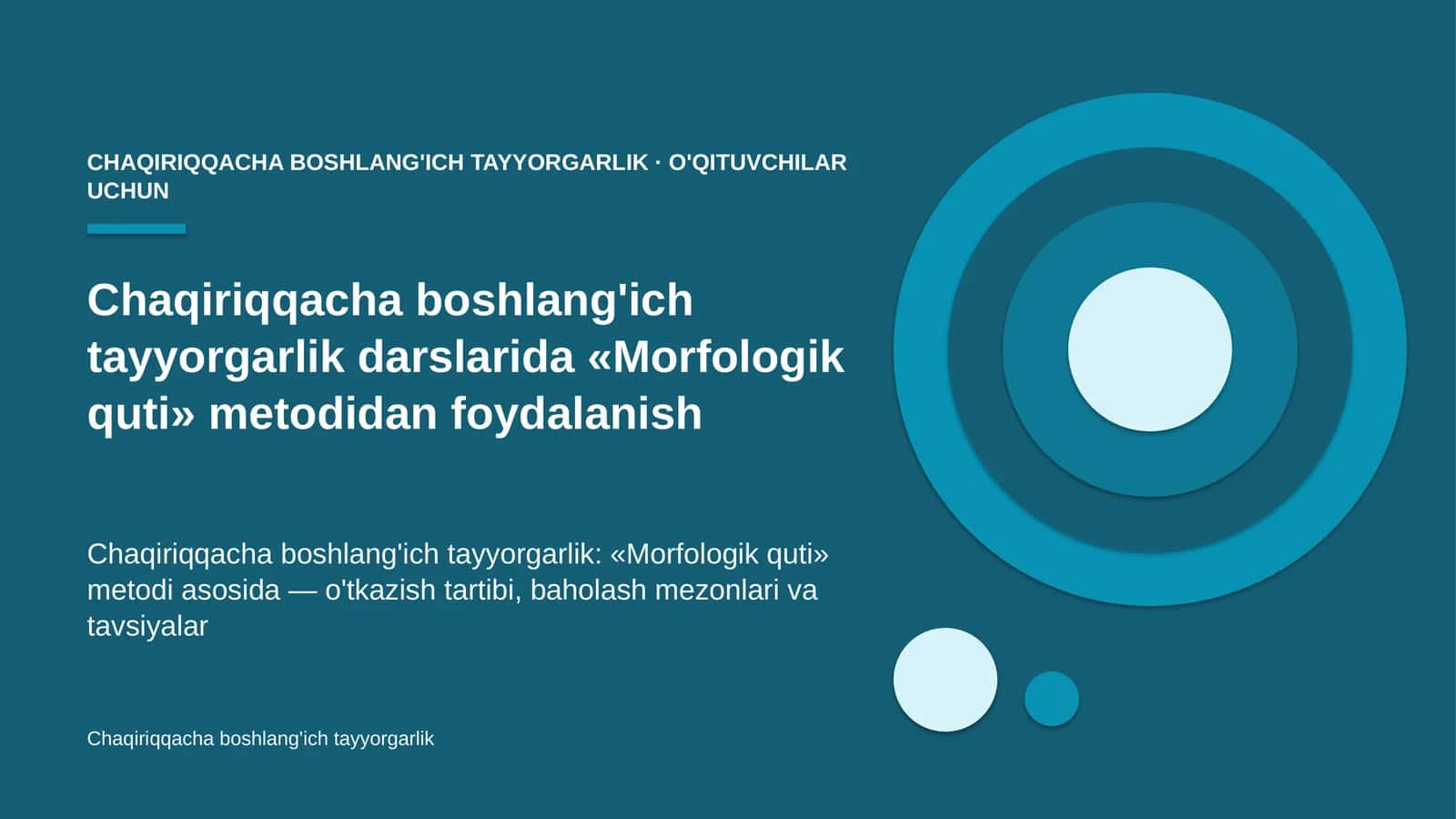 chaqiriqqacha boshlang'ich tayyorgarlik darslarida morfologik quti metodidan foydalanish 7351