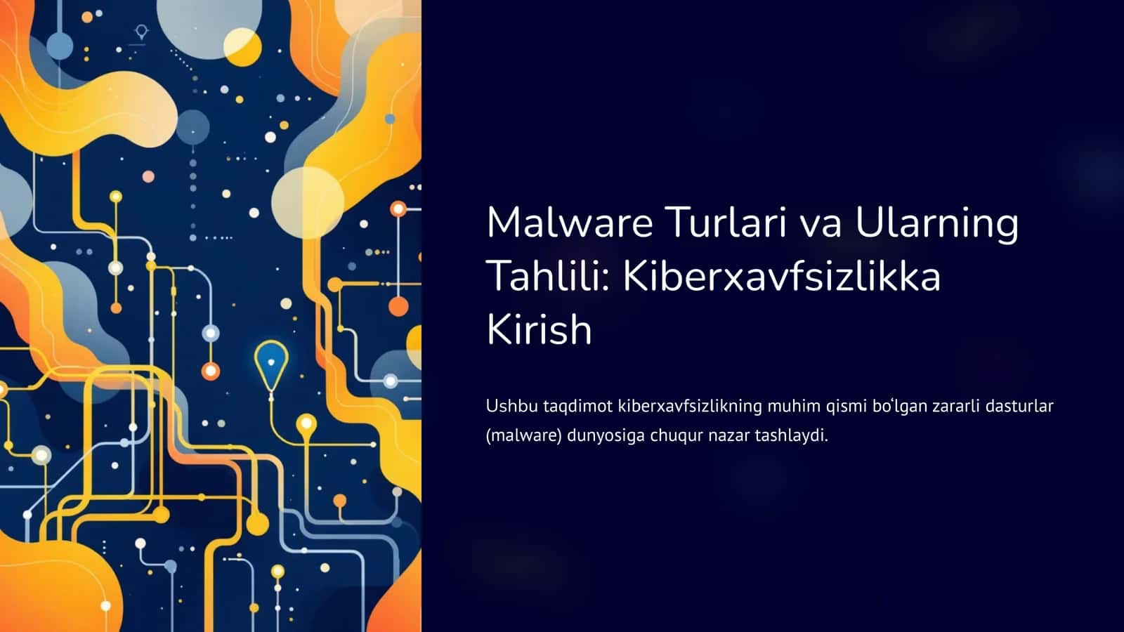 Malware turlari va ularning tahlili 1