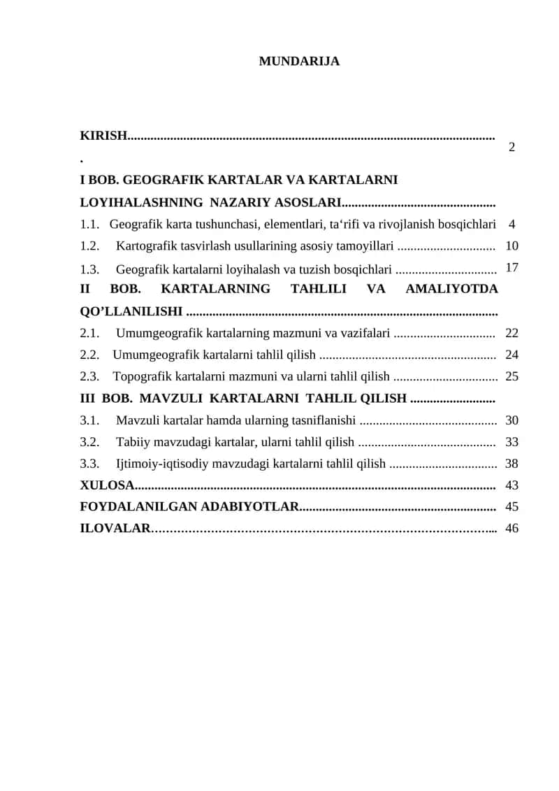 Geografik kartalarda voqea va hodisalarni tasvirlashda qo‘llaniladigan kartografik tasvirlash usullarini o‘rganish hamda ularni tahlil qilish