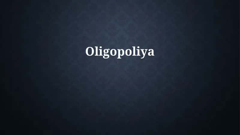 Oligopoliya