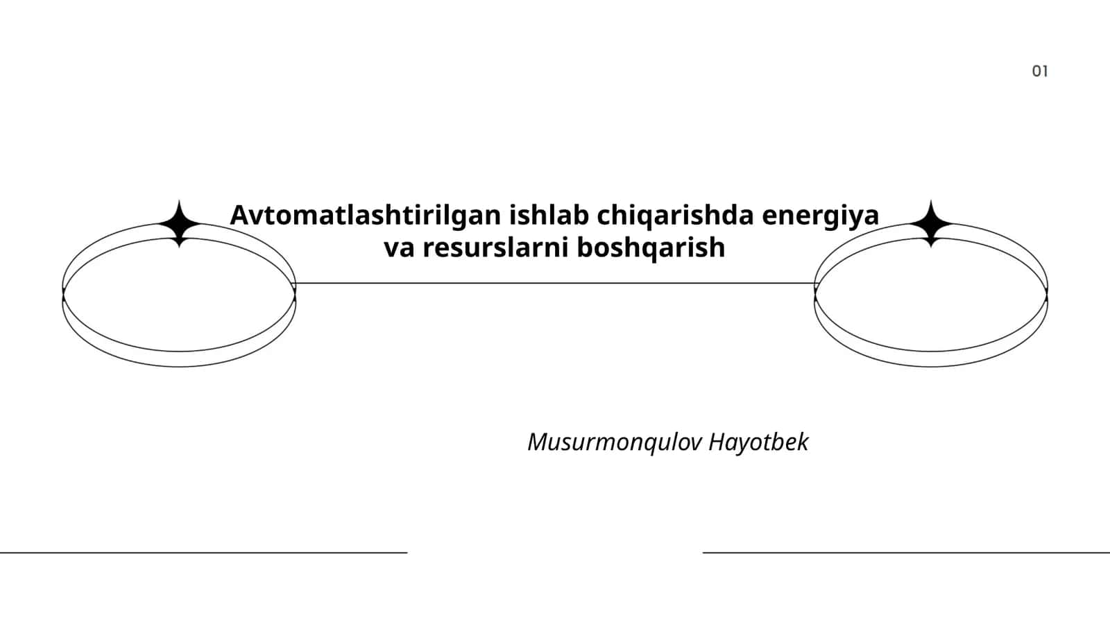 Avtomatlashtirilgan ishlab chiqarishda energiya va resurslarni boshqarish