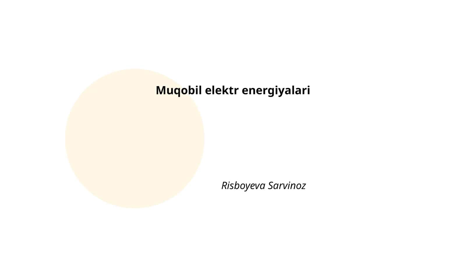 Quyosh (fotovoltaik) elektr stansiyalari