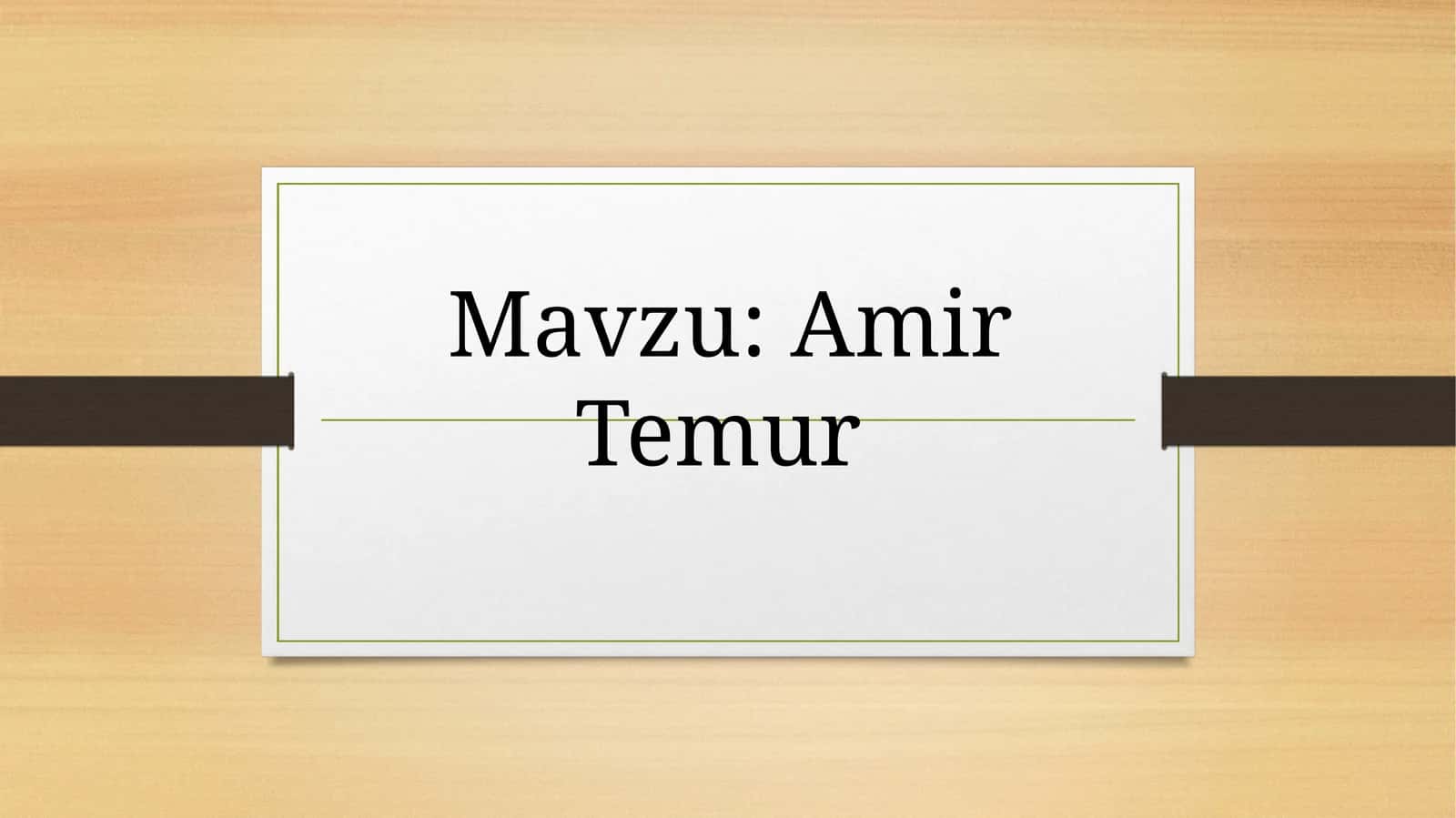 Amir Temur