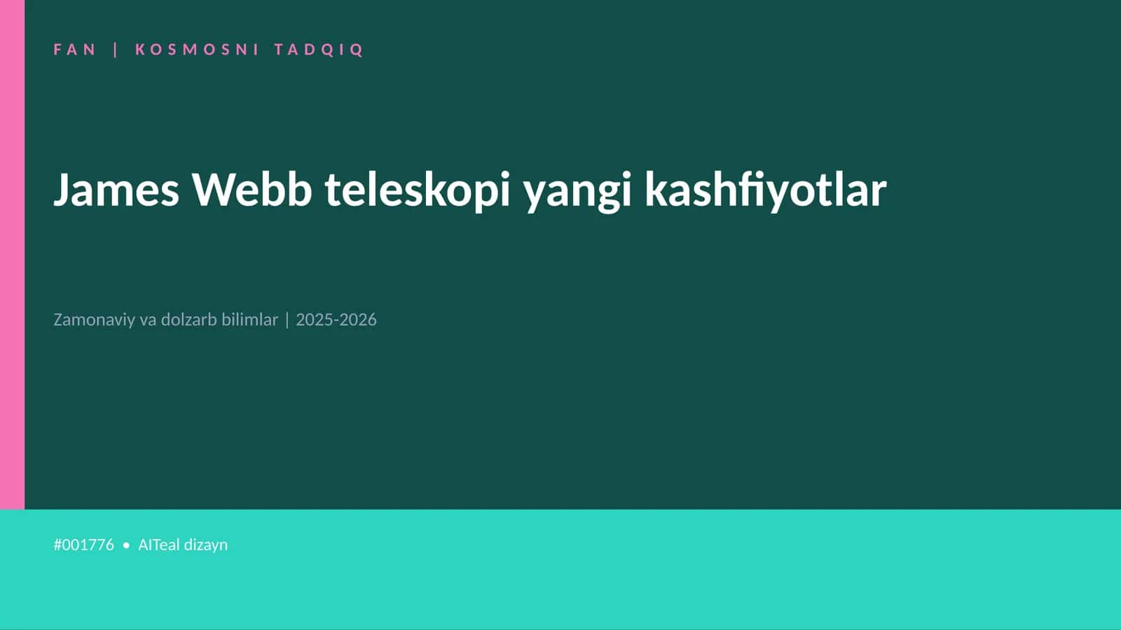 James Webb teleskopi yangi kashfiyotlar