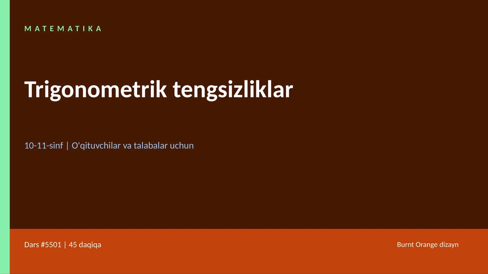 Trigonometrik tengsizliklar