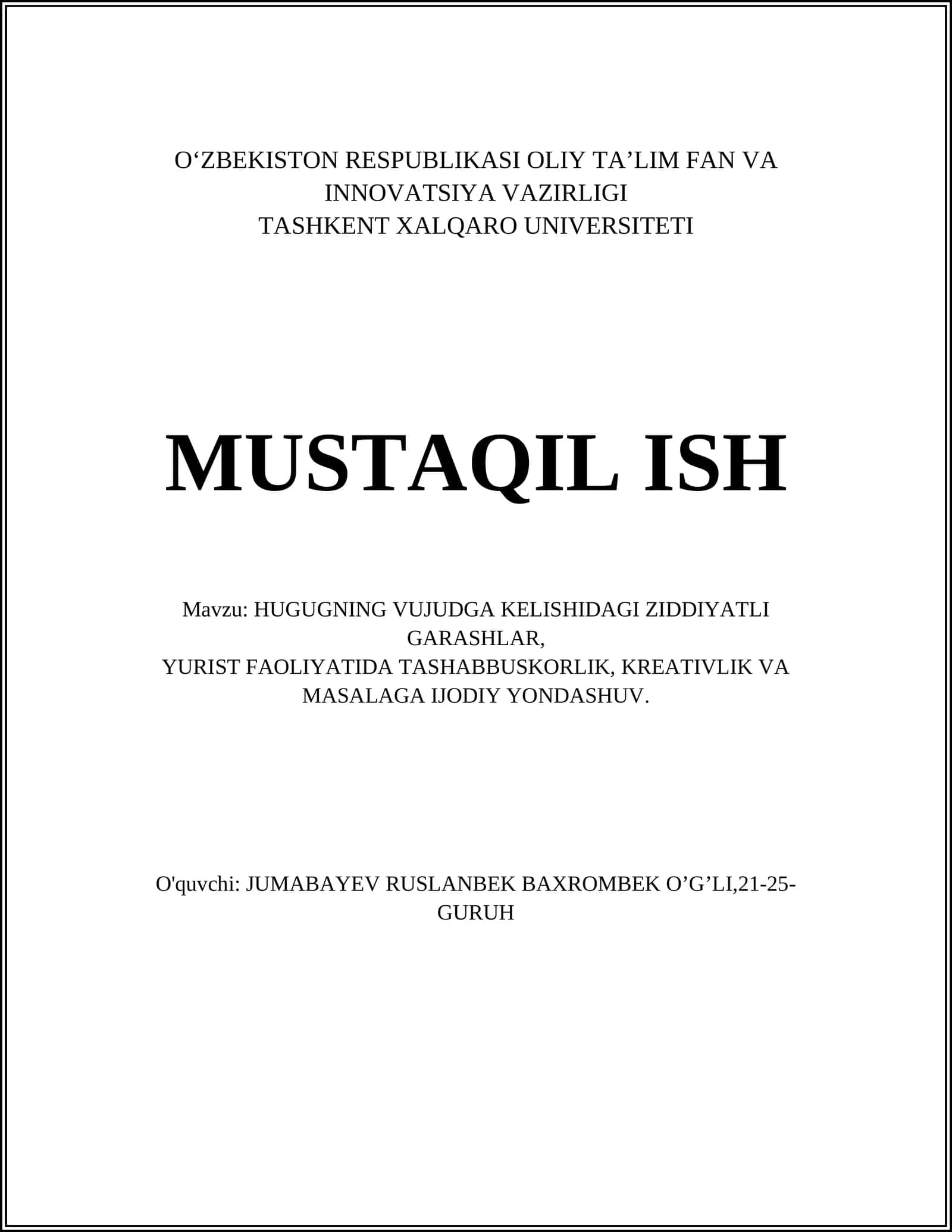 Hugugning vujudga kelishidagi ziddiyatli garashlar