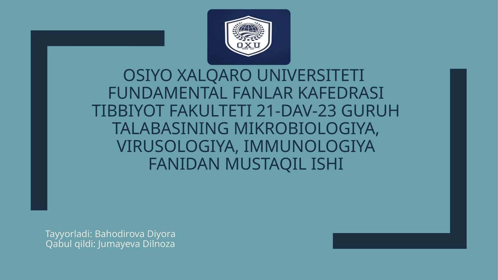 MAVZU: Immunopotolgiya, hozirgi zamon klassifikatsiyasi: tugʻma va orttirilgan immun tanqisligi haqida to'liq mq'lumot