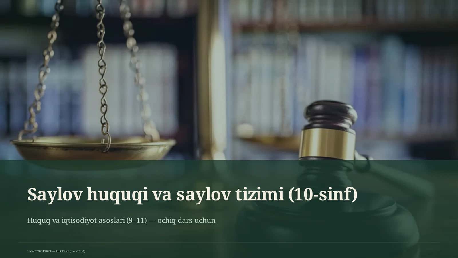 Huquq va iqtisodiyot asoslari (9–11)