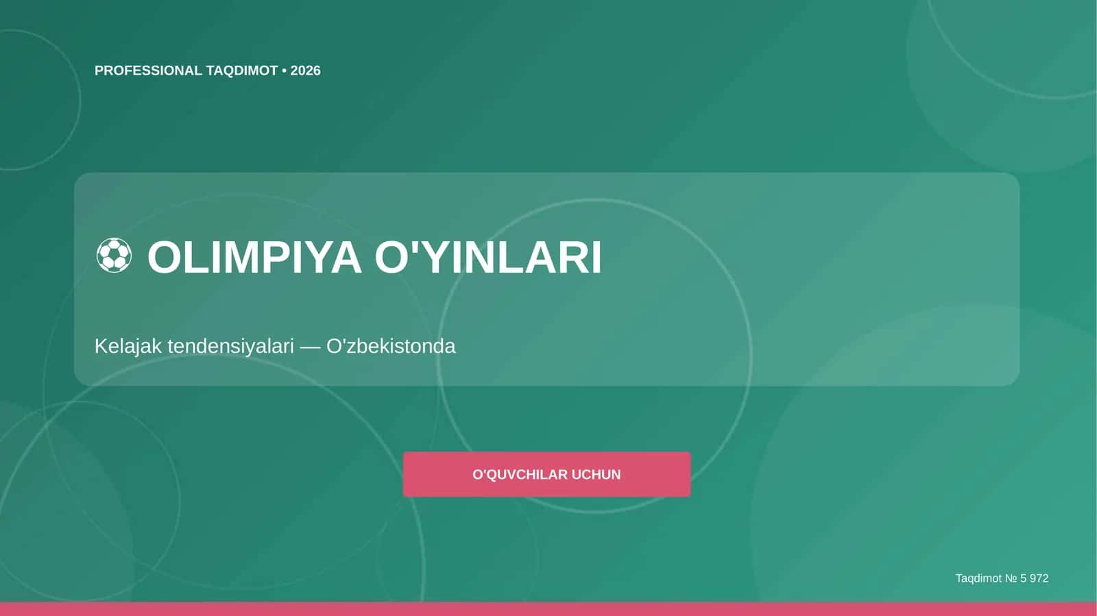Olimpiya o'yinlari: kelajak tendensiyalari