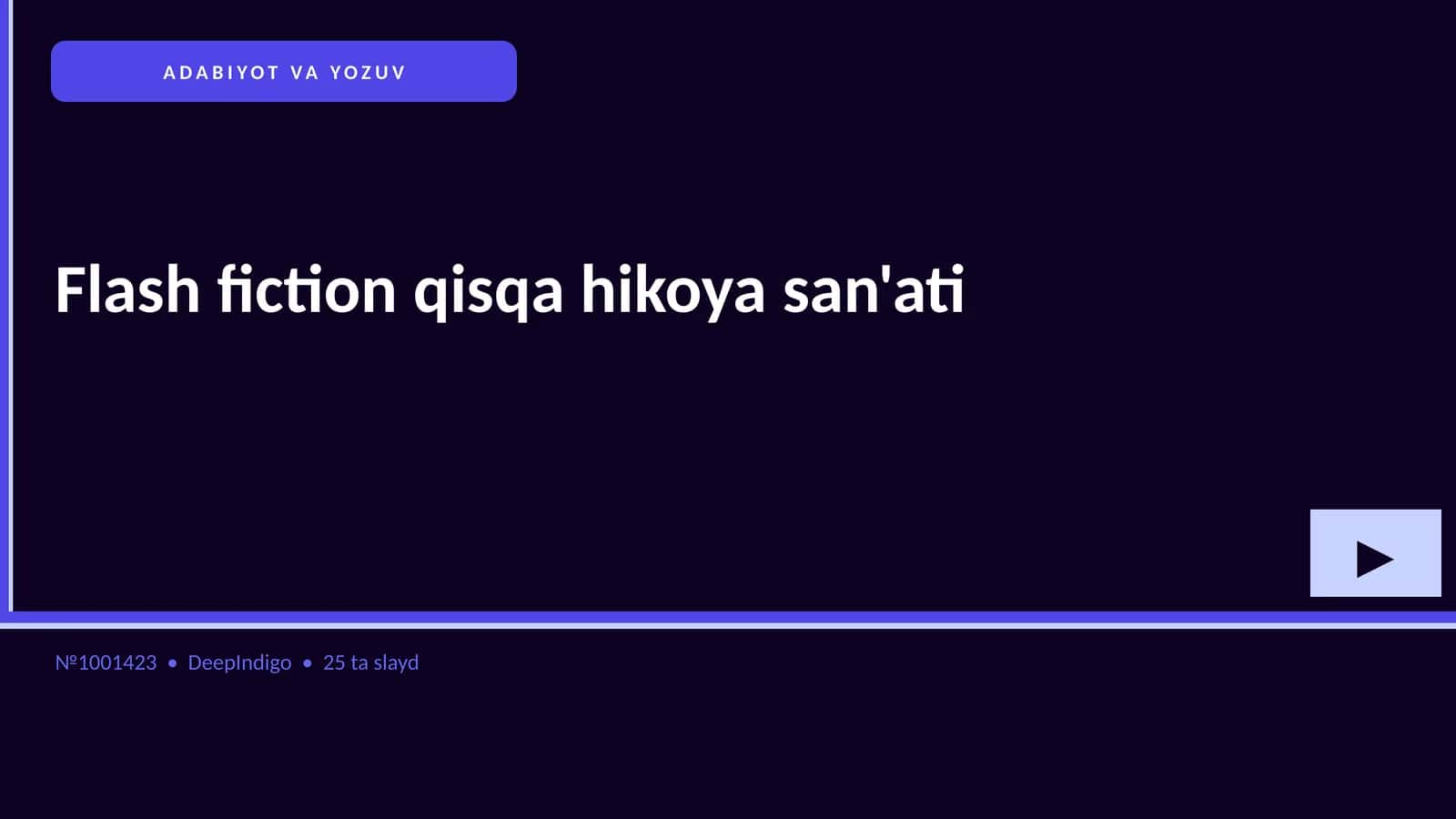 Flash fiction qisqa hikoya san'ati