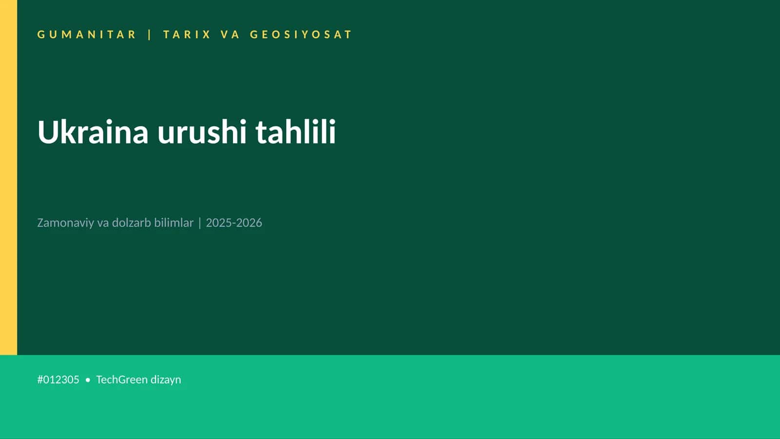 Ukraina urushi tahlili