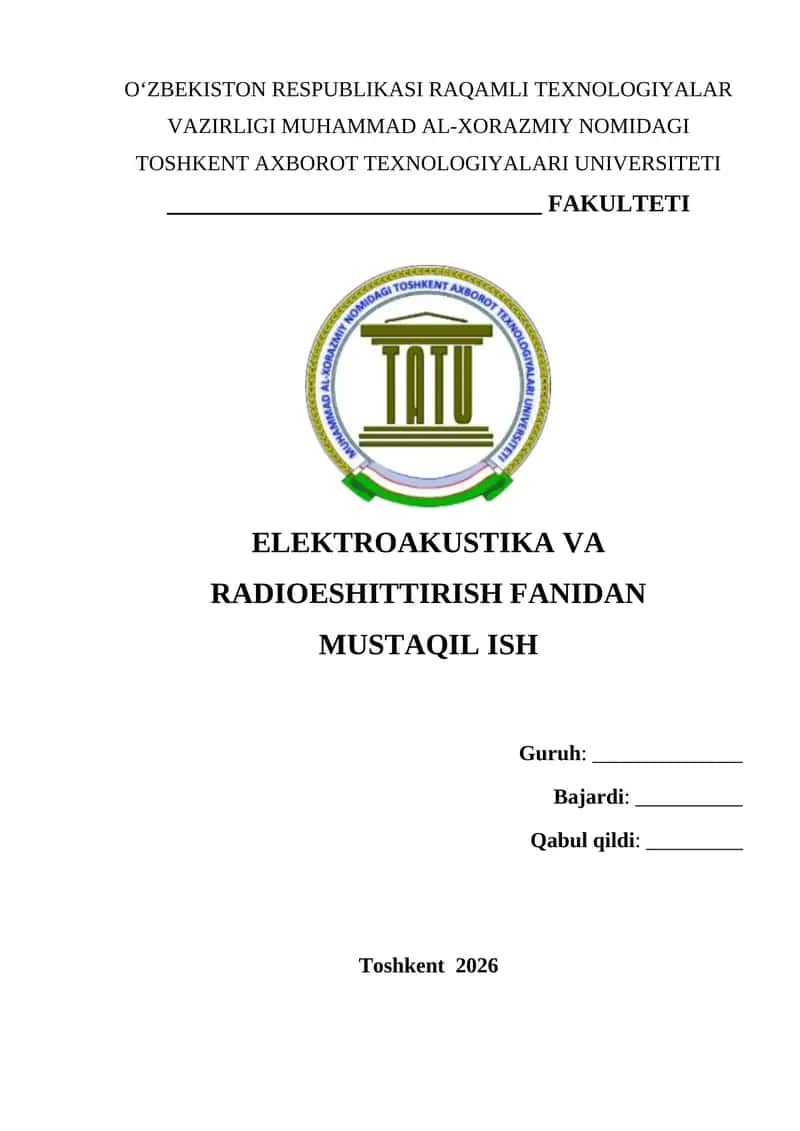 Chegaralangan maydonlarda radioeshittirishni tashkillashtirish texnologiyasi