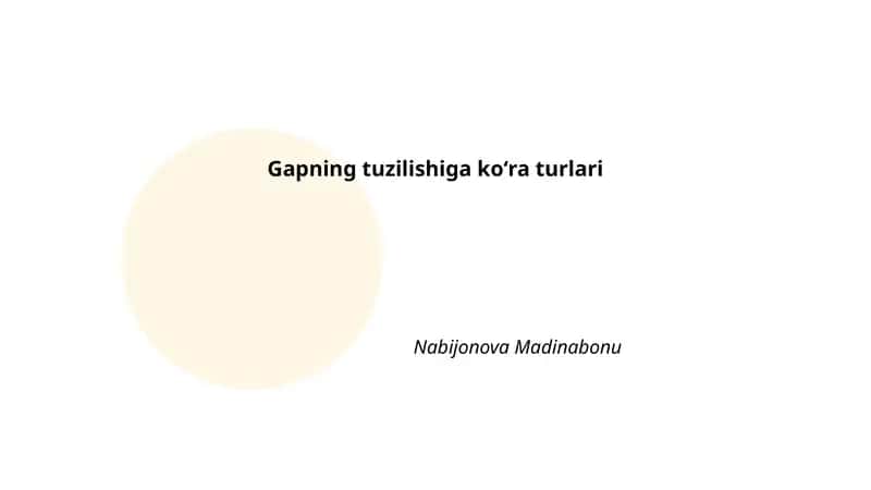 Gapning tuzilishiga koʻra turlari