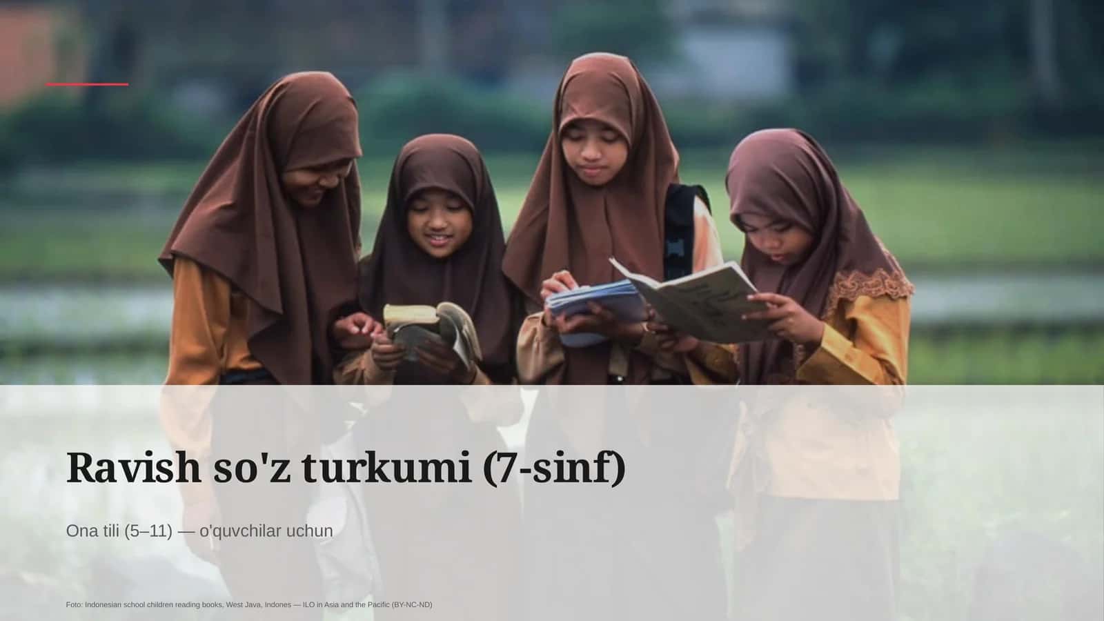 Ravish so'z turkumi (7-sinf)