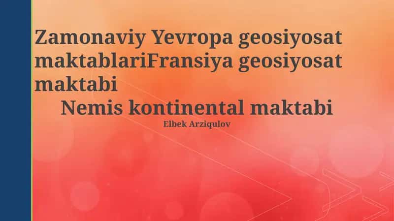 Fransiya geosiyosat maktabi