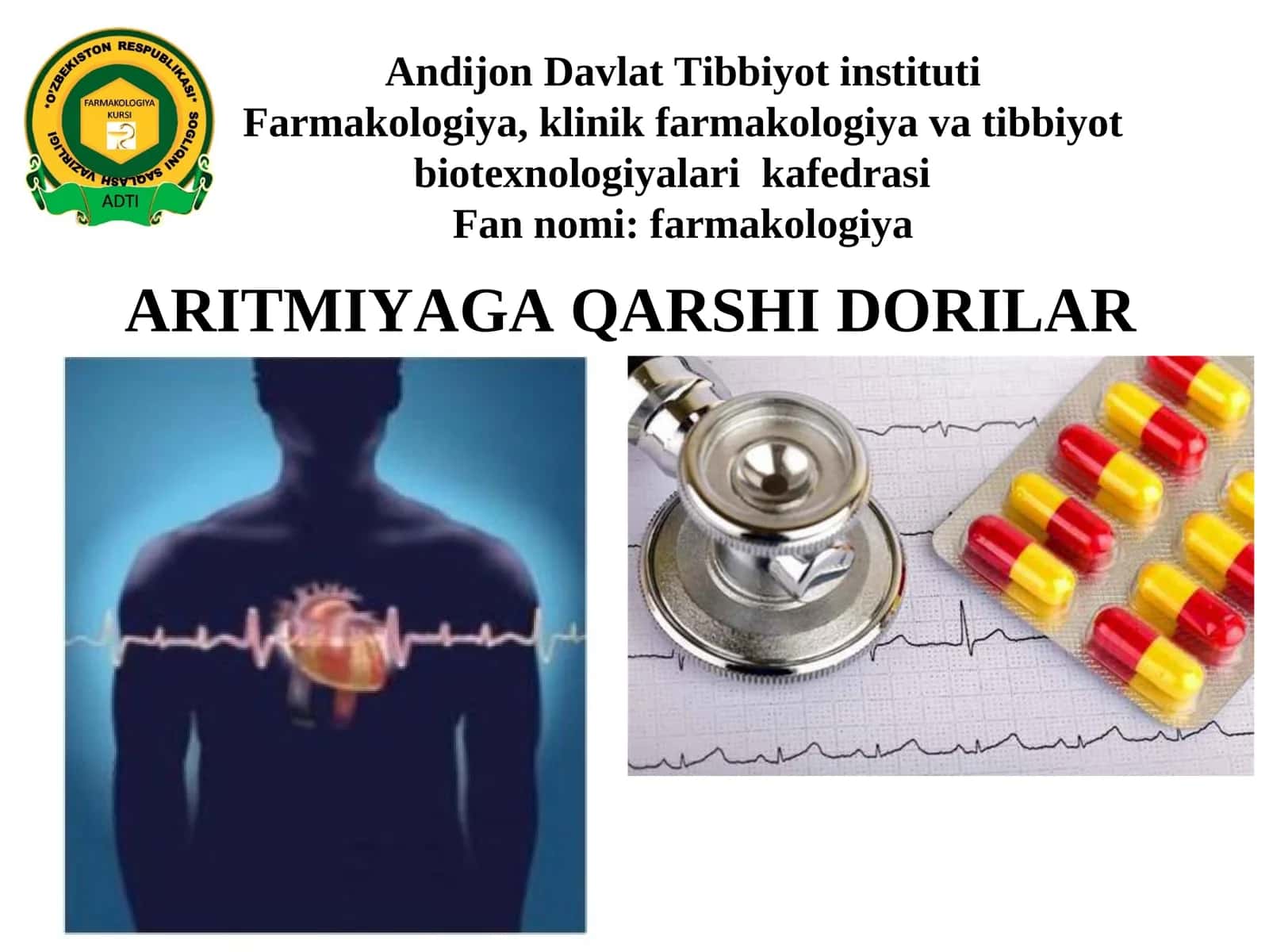 ARITMIYAGA QARSHI DORILAR