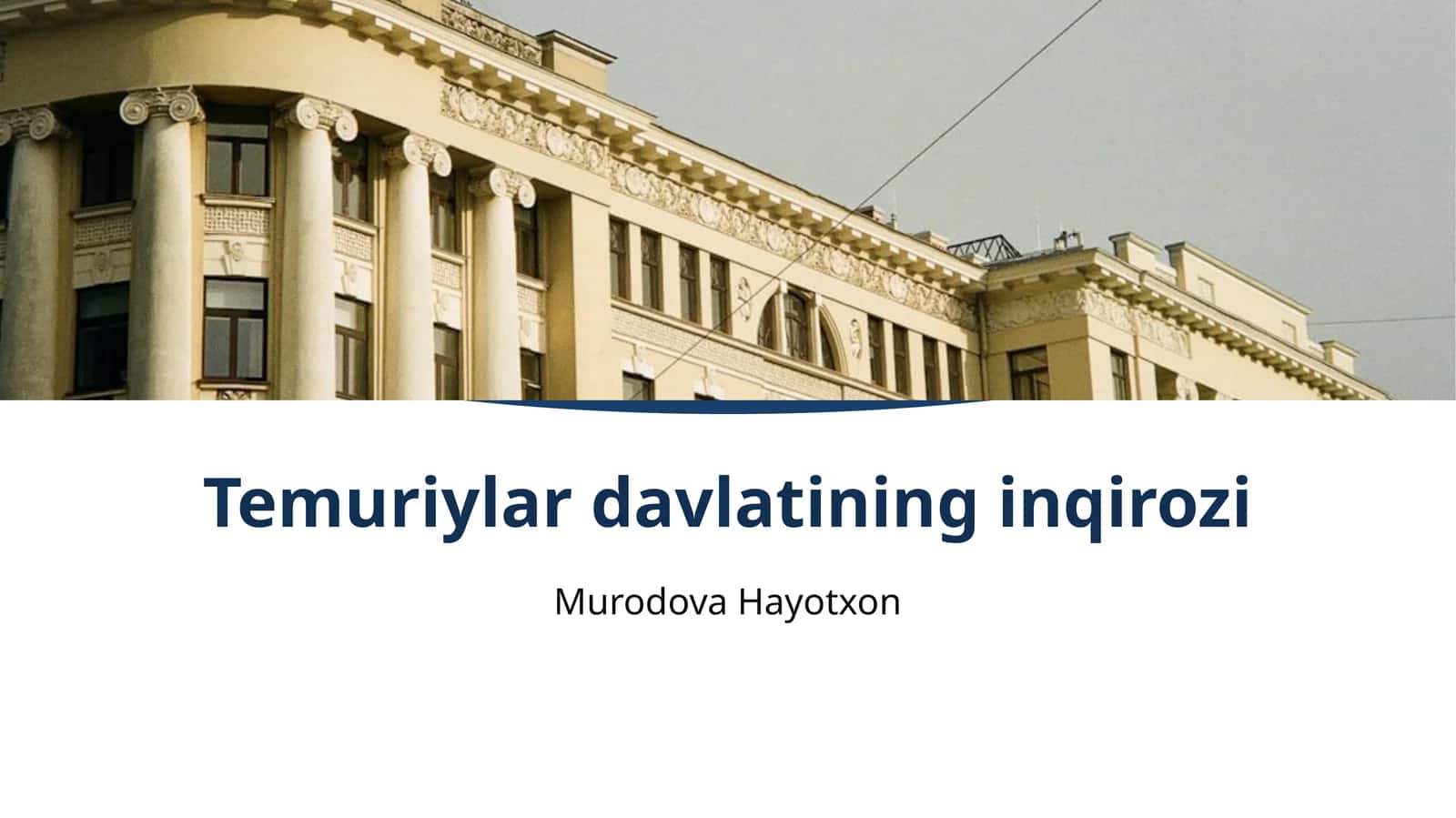 Temuriylar davlatining inqirozi
