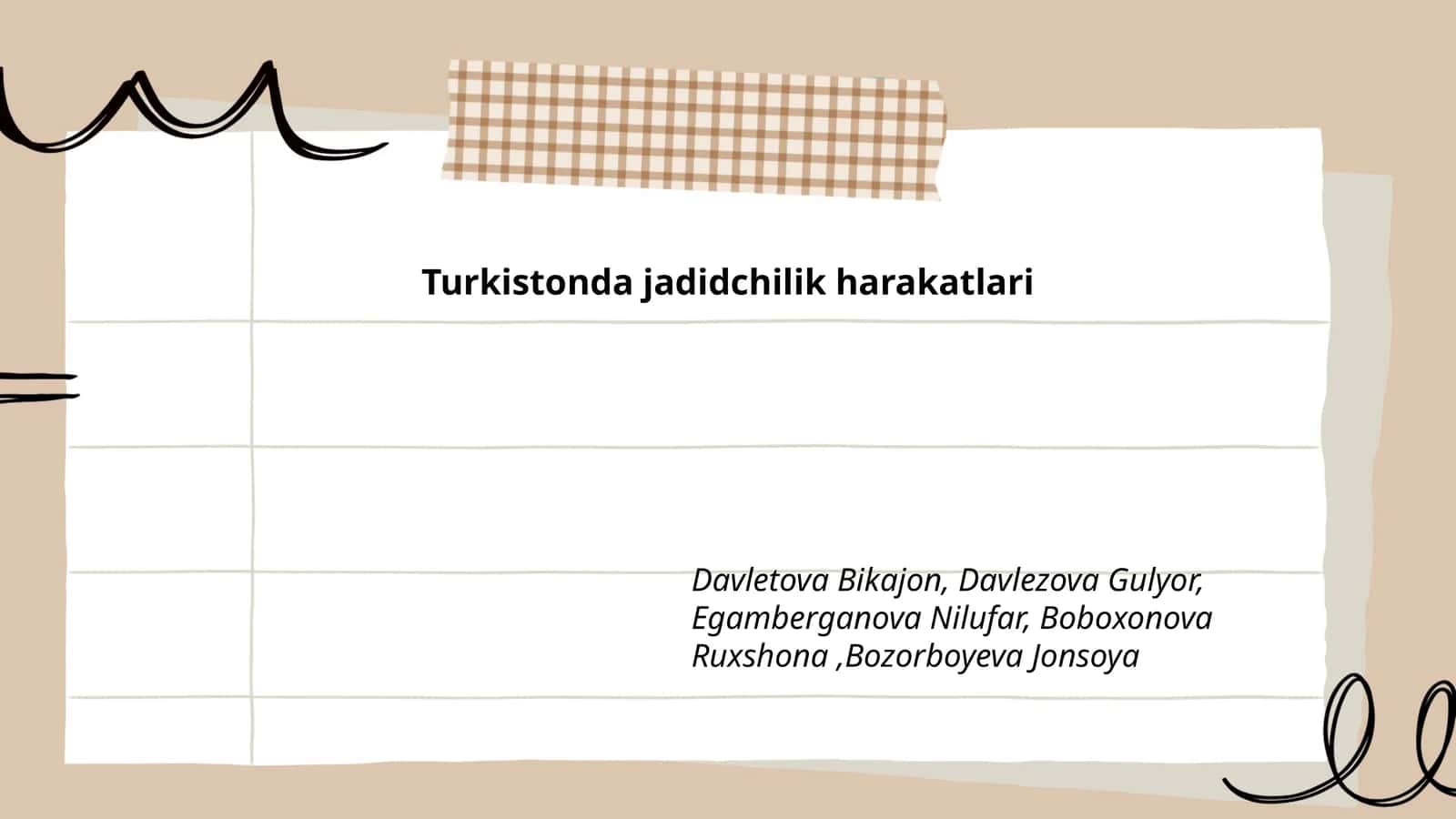 Turkistonda jadidchilik harakatlari