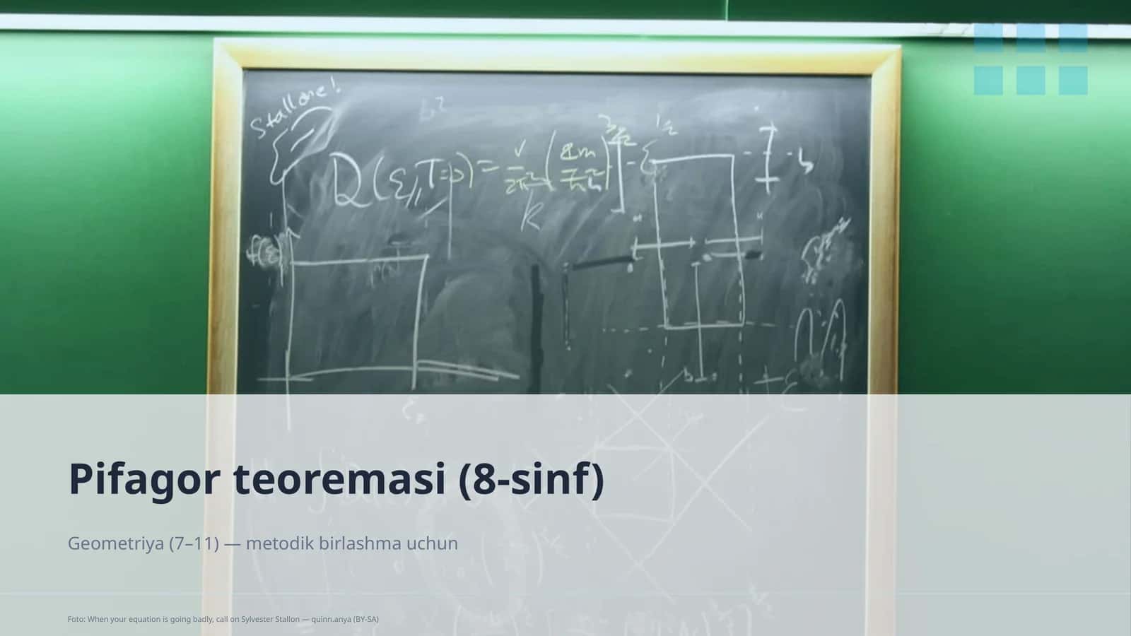 Pifagor teoremasi (8-sinf)