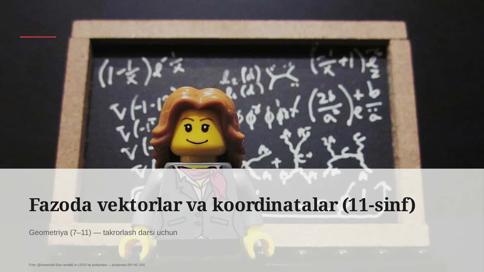 Fazoda vektorlar va koordinatalar (11-sinf)