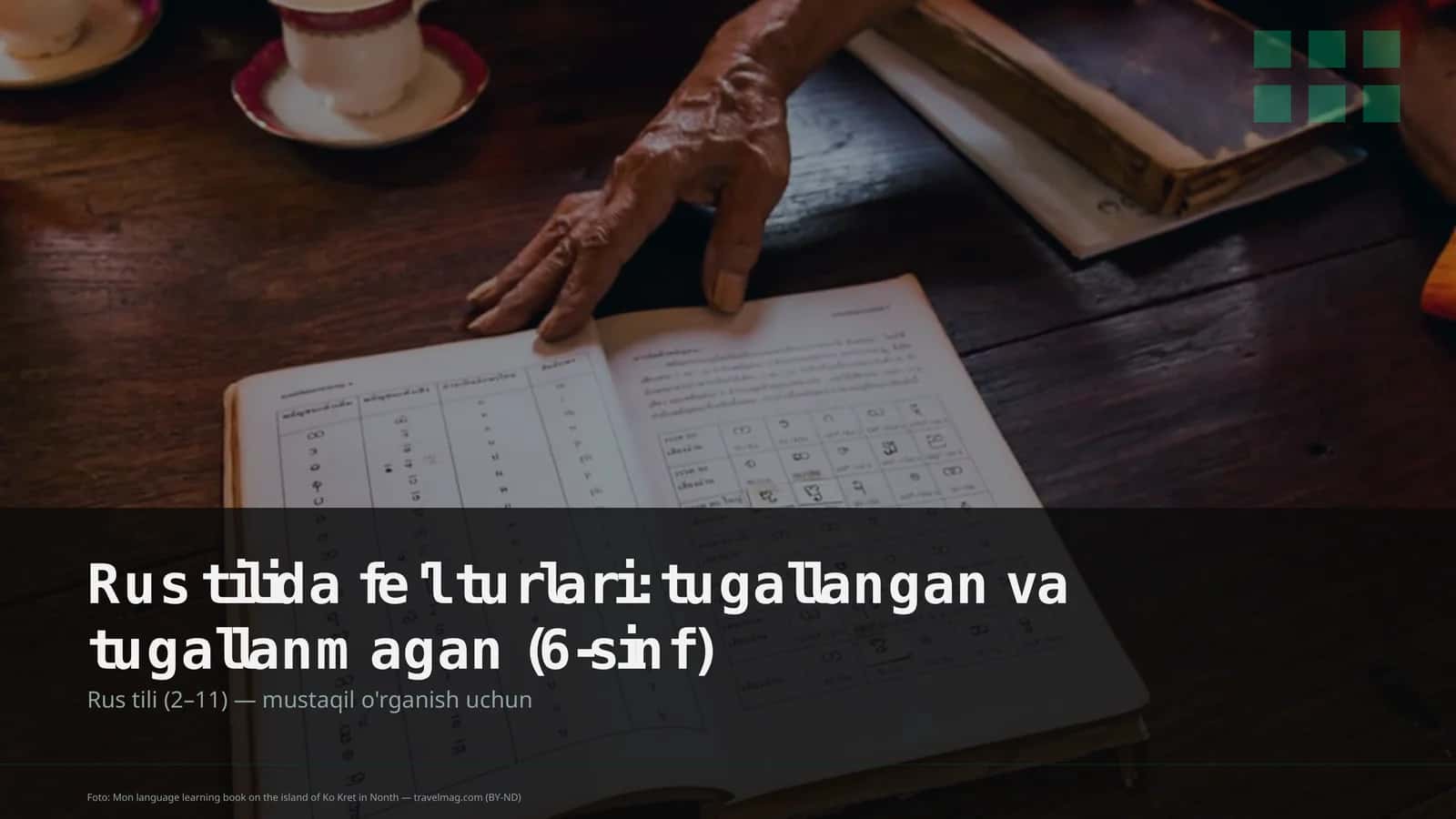 Rus tilida fe'l turlari: tugallangan va tugallanmagan (6-sinf)